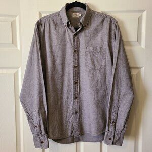Faherty Men’s Button-Down Shirt in Heather Gray
